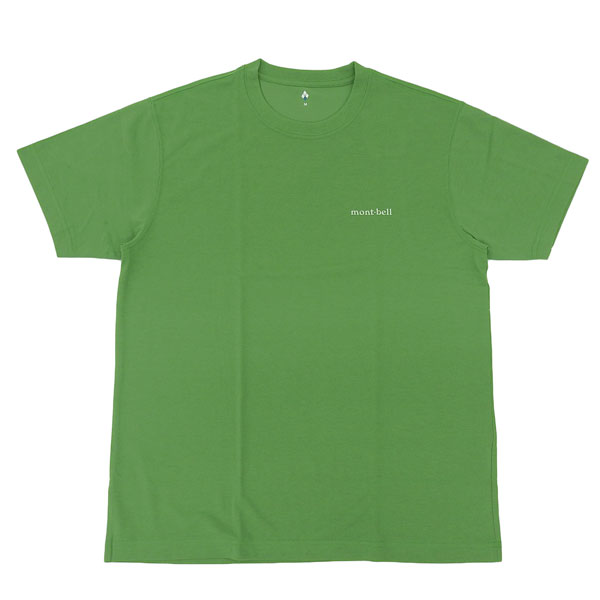 モンベル Tシャツ メンズ 半袖 XS S M L XL M R L R グリーン WIC.T Men's RM1114686GN mont-bell LR