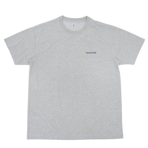 モンベル Tシャツ メンズ 半袖 XS S M L XL M R L R ライトグレー WIC.T Men's RM1114686LGY mont-bell MR