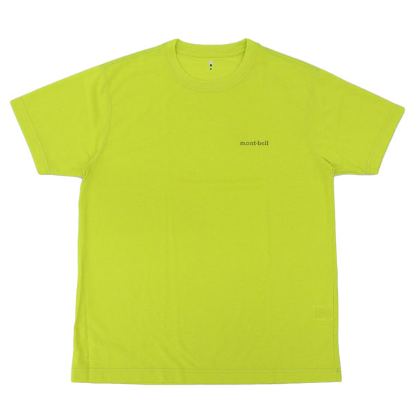 モンベル Tシャツ メンズ 半袖 XS S M L XL M R L R イエロー WIC.T Men's RM1114686YL mont-bell MR