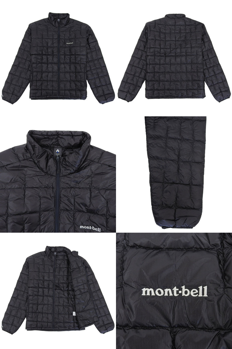 mont-bellモンベル　EX1000 ダウンジャケット 黒　メンズXS プラズマ1000 アルパインダウン パーカ Men's｜モンベル