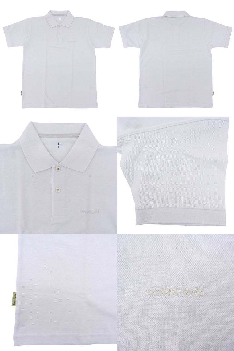 モンベル ポロシャツ メンズ 半袖 S M L XL ホワイト コアスパン RS2104691WT mont-bell mont-bell（モンベル） ポロシャツ メンズ 半袖 S M L XL コアスパン