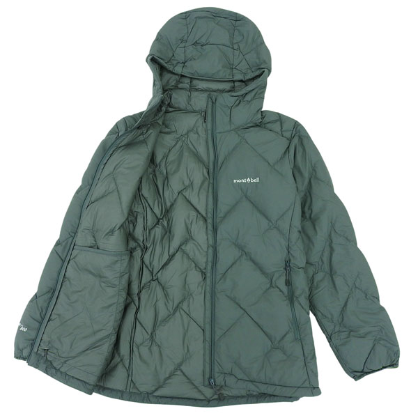 モンベル ダウンジャケット ダウンコート レディース XL グレー