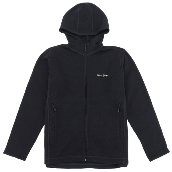 モンベル フリースジャケット パーカー メンズ アウター XL ブラック クリマプラス ニットパーカ RXL1106589BK mont bell