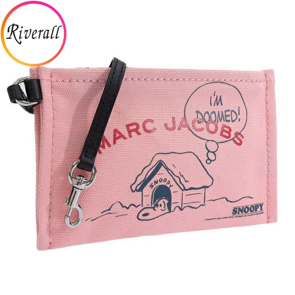 【数量限定セール】マークジェイコブス MARC JACOBS THE SNOOPY SMALL POUCH ポーチ 小物入れ PEANUTS キャンバス ピンク レディース s213m06fa21