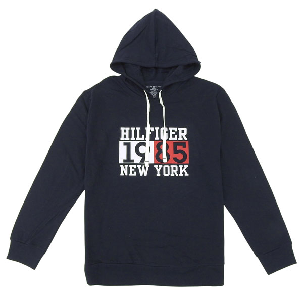 トミーヒルフィガー フーディーパーカー メンズ 長袖 S コットン ネイビー TH09T4457411S TOMMY HILFIGER