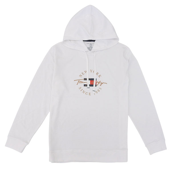 トミーヒルフィガー フーディーパーカー メンズ 長袖 S コットン ホワイト TH09T4502100S TOMMY HILFIGER
