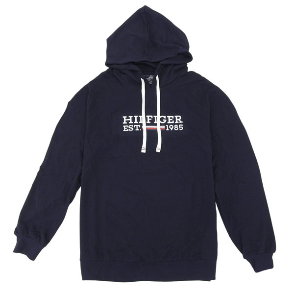 トミーヒルフィガー フーディーパーカー メンズ 長袖 XL コットン ネイビー TH09T4505411XL TOMMY HILFIGER