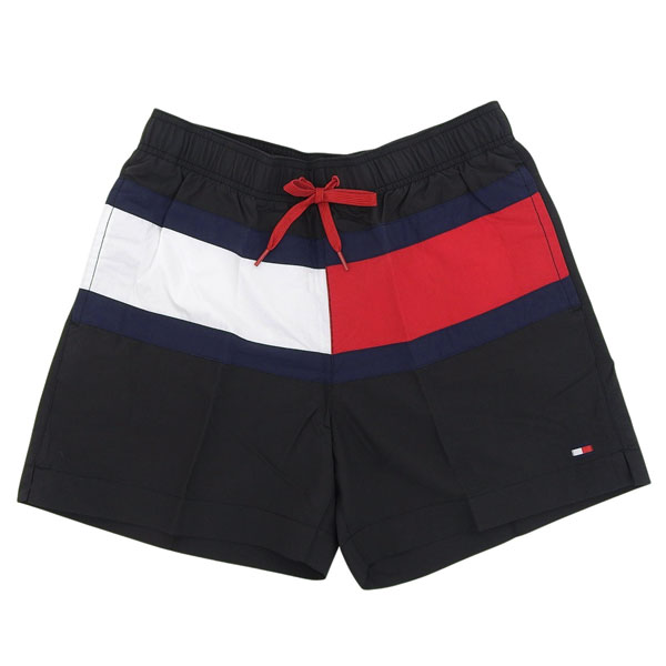トミーヒルフィガー 水着 メンズ ショットパッツ M ブラック MEDIUM DRAWSTRING UM0UM01070095M TOMMY HILFIGER