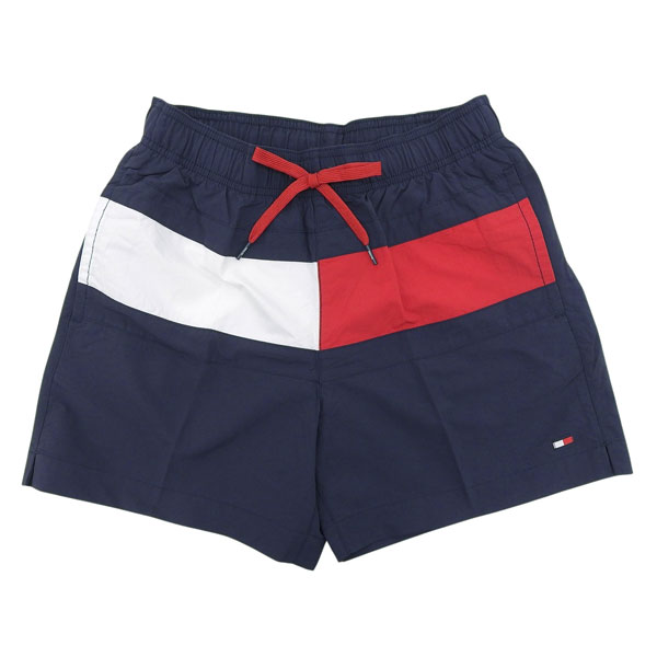 トミーヒルフィガー 水着 メンズ ショットパッツ S ネイビー MEDIUM DRAWSTRING UM0UM01070416S TOMMY HILFIGER