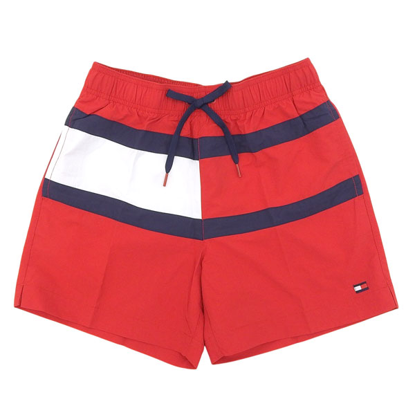 トミーヒルフィガー 水着 メンズ ショットパッツ S レッド MEDIUM DRAWSTRING UM0UM01070611S TOMMY HILFIGER