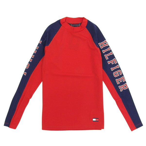 トミーヒルフィガー 水着 メンズ Tシャツ S レッドマルチ RASHGUARD LS UM0UM01154611S TOMMY HILFIGER