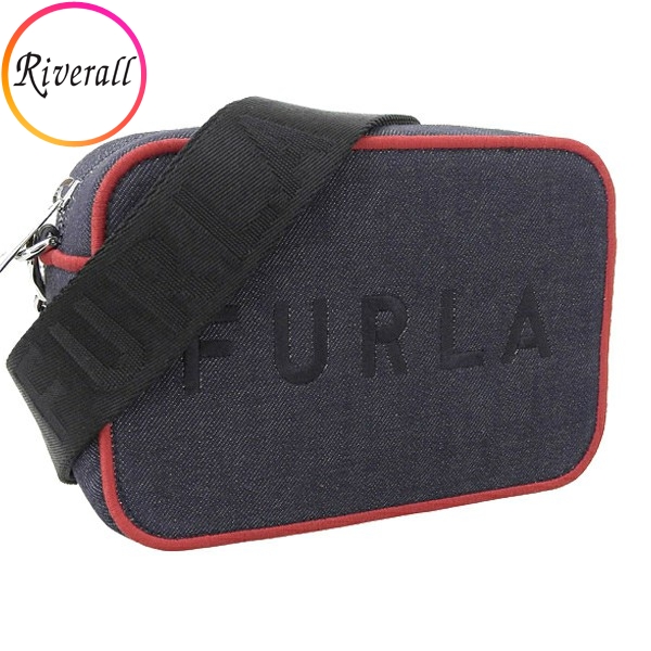 【数量限定セール】フルラ FURLA REAL MINI CAMERA CASE バッグ ショルダーバッグ デニム レディース wb00243ax0796