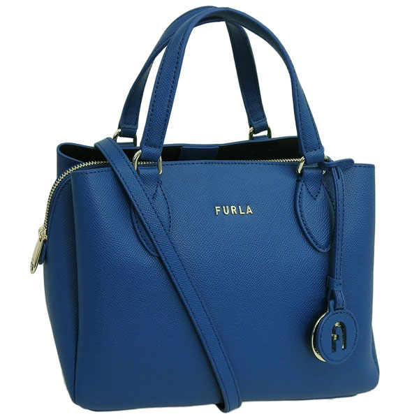 ✨️美品✨️ FURLA フルラ ハンドバッグ 2WAY レザー 本革 ブルー 青 フルラ FURLA バッグ （ブルー） -ファッション通販 FASHION WALKER