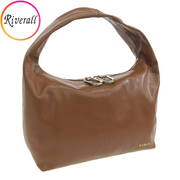 数量限定セール】フルラ FURLA GINGER S HOBO バッグ トートバッグ ワンショルダー バッグ レザー ブラウン レディース  wb00514bx0329 - ショルダーバッグ