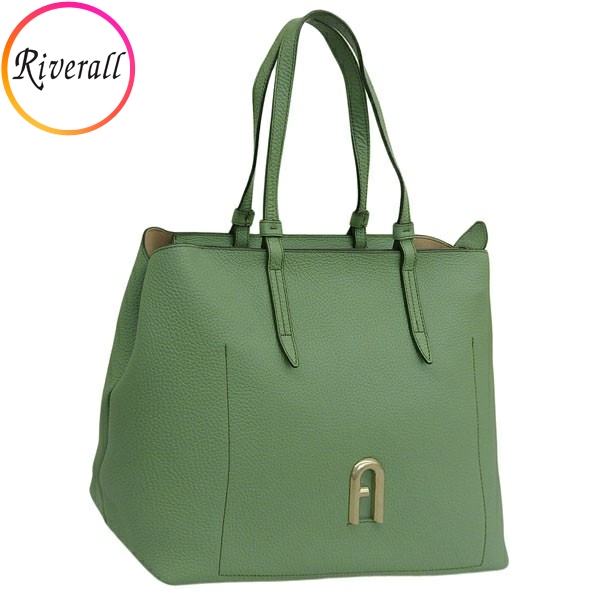 フルラ バッグ レディース トートバッグ アウトレット レザー グリーン プリムラ FURLA PRIMULA TOTE L WB00552BX00410946S A4対応｜riverall