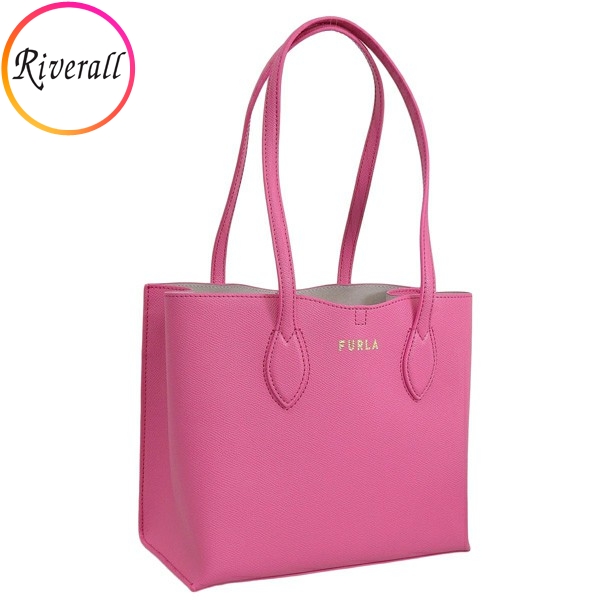 ✨極美品 現行ロゴ✨ フルラ エラ ピンク 自立型 ミニトート S レザー FURLA フルラ バッグ レディース トートバッグ アウトレット