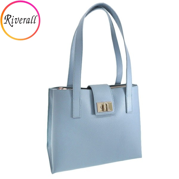 フルラ バッグ レディース トートバッグ レザー ブルー 1927 M TOTE 28 SOFT WB01098HSF0002495S FURLA :wb01098hsf0002495s:Riverall(リヴェラール)