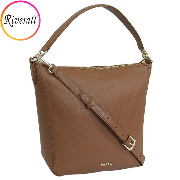 フルラ バッグ レディース ショルダーバッグ 2WAY アウトレット レザー ブラウン ATENA HOBO S BAG WB01211VTO00003B00 FURLA :wb01211vto00003b00:Riverall(リヴェラール)