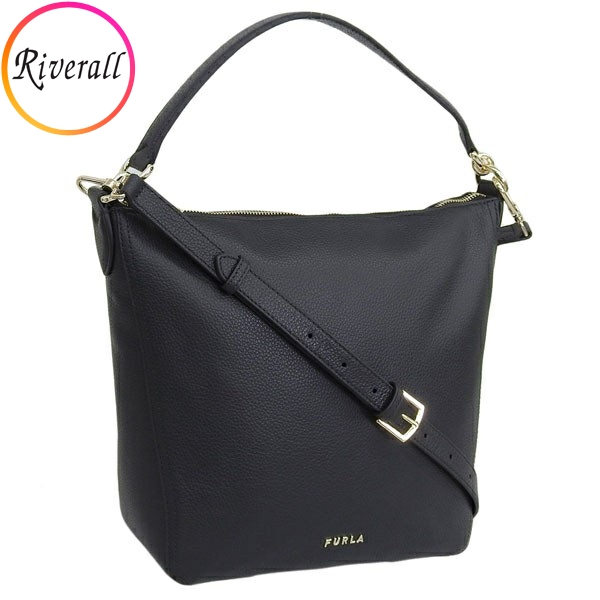 フルラ バッグ レディース ショルダーバッグ 2WAY アウトレット レザー ブラック ATENA HOBO S BAG WB01211VTO000O6000 FURLA :wb01211vto000o6000:Riverall(リヴェラール)