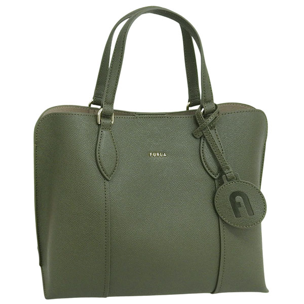 フルラ バッグ レディース トートバッグ アウトレット レザー カーキ VITTORIA NEW M TOTE BAG WB01510BX36180MU00 FURLA