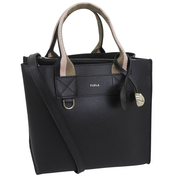 フルラ バッグ メンズ レディース 2WAY ショルダーバッグ レザー ブラック FURLA DIVIDE IT S TOTE WB02038BX4467TON00