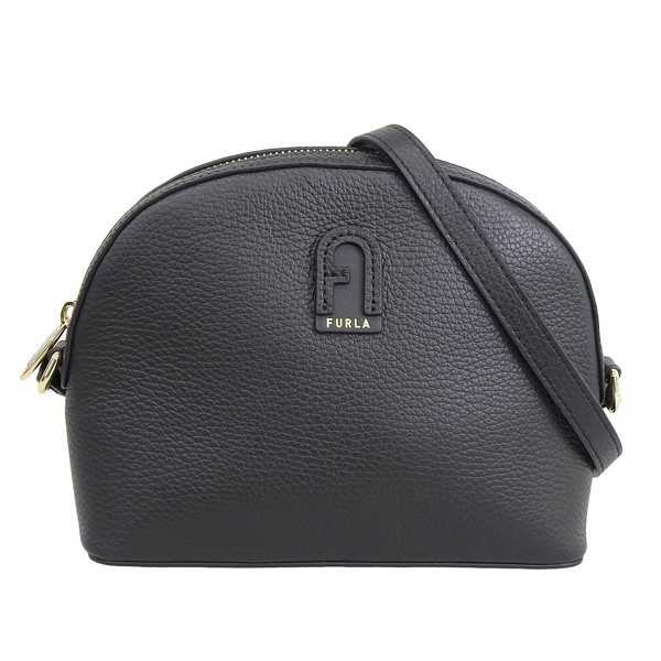 【美品】FURLA ブラック ショルダーバッグ フルラ FURLA ショルダーバッグ ミアステラ ミニバッグ ブラック
