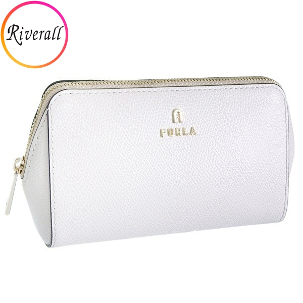 フルラ 小物 レディース ポーチ 小物入れ コスメポーチ レザー ホワイト カメリア CAMELIA M COSMETIC CASE WE00449ARE0001704S FURLA