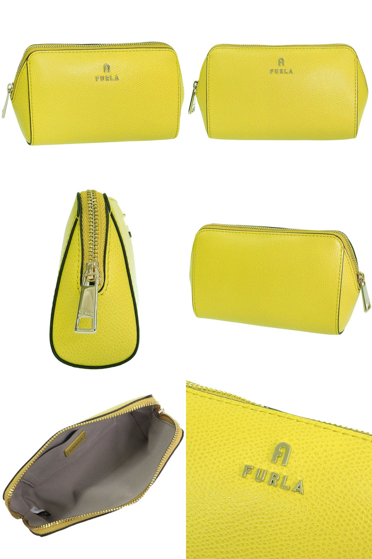 FURLA（フルラ） コスメポーチ 化粧ポーチ レディース レザー カメリア