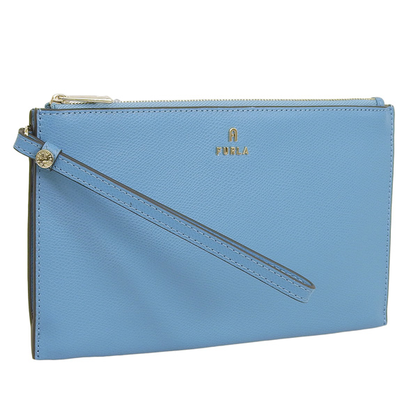 Yahoo! Yahoo!ショッピング(ヤフー ショッピング)フルラ ポーチ レディース アウトレット レザー ブルー カメリア FURLA CAMELIA ENVELOPE S WE00451ARE0002254S