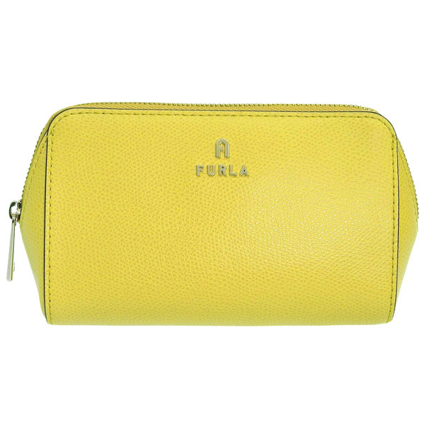 フルラ コスメポーチ 化粧ポーチ レディース 2個セット アウトレット レザー イエロー ベージュ カメリア M COSMETIC CASE SET WE00453ARE0002658S FURLA | FURLA | 01