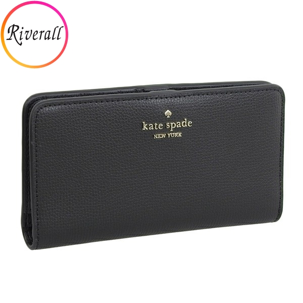 ケイトスペード 財布 レディース 長財布 アウトレット ブラック LARGE SLIM BIFOLD WALLET WLR00545 001 KATE SPADE :wlr00545 001:Riverall(リヴェラール)