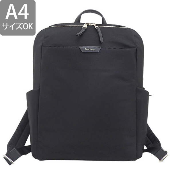 ポールスミス バッグ メンズ リュック リュックサック バックパック アウトレット ブラック WN052R 990 Paul Smith A4対応の画像