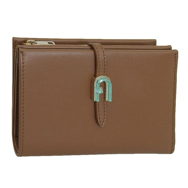 フルラ 財布 レディース 2つ折り 折財布 コンパクト アウトレット レザー ブラウン FURLA GEMMA BIFOLD COMPACT M WALLET WP00119AX073303B00