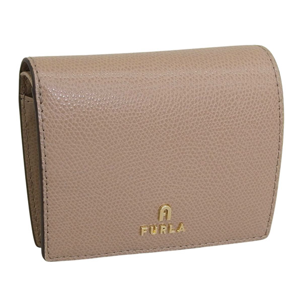 フルラ 財布 レディース 2つ折り 折財布 コンパクト レザー ベージュ FURLA CAMELIA S COMPACT WALLET BIFOLD COIN WP00304ARE0001257S