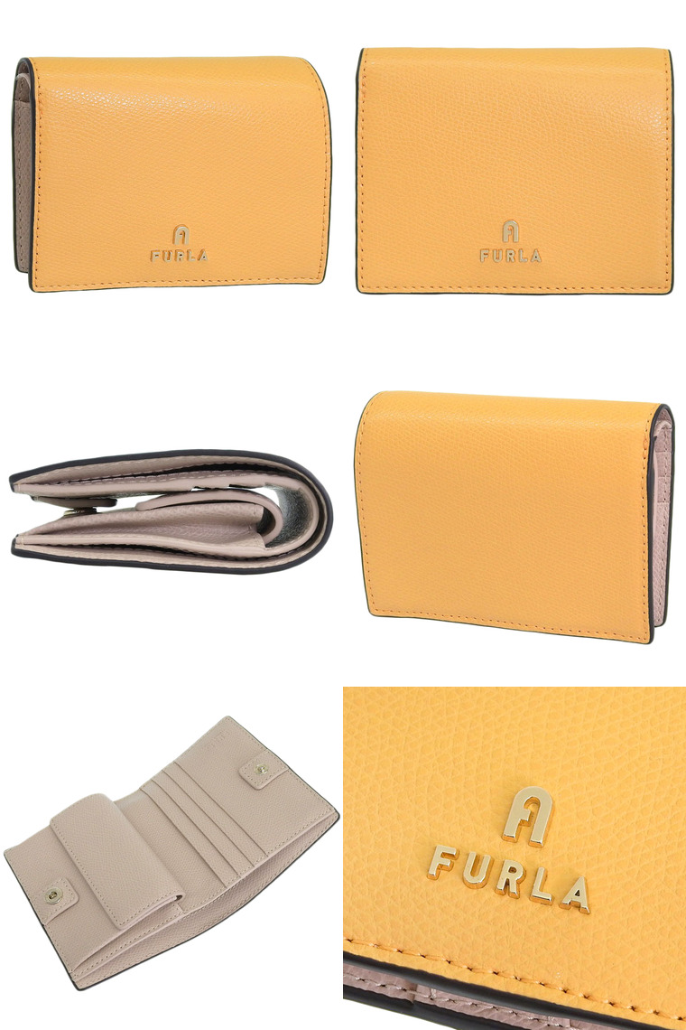 新品 フルラ FURLA 2つ折り財布 カメリア COMPACT WALLET イエロー FURLA（フルラ） 【並行輸入品】フルラ カメリア 二つ折り財布 小銭