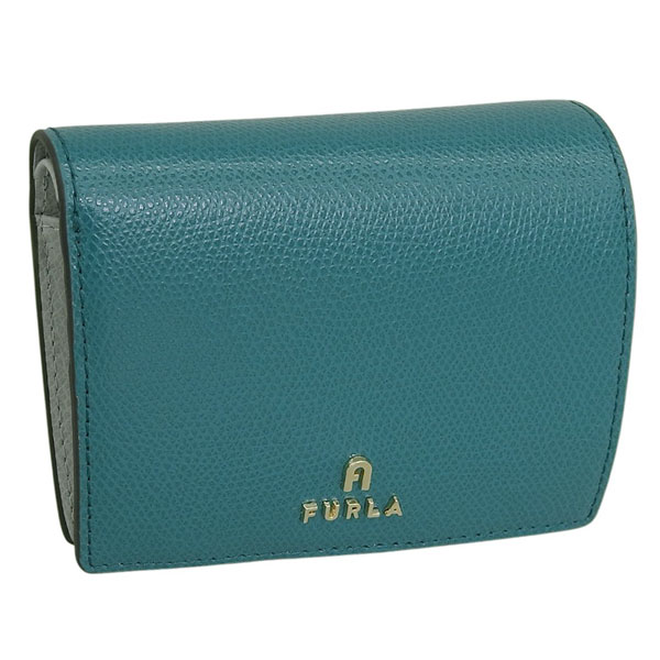 フルラ 財布 レディース 2つ折り 折財布 コンパクト レザー ブルー FURLA CAMELIA S COMPACT WALLET BIFOLD COIN WP00304ARE0004505S