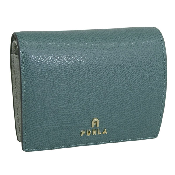 フルラ 財布 レディース 2つ折り 折財布 コンパクト レザー グリーン FURLA CAMELIA S COMPACT WALLET BIFOLD COIN WP00304ARE0004951S