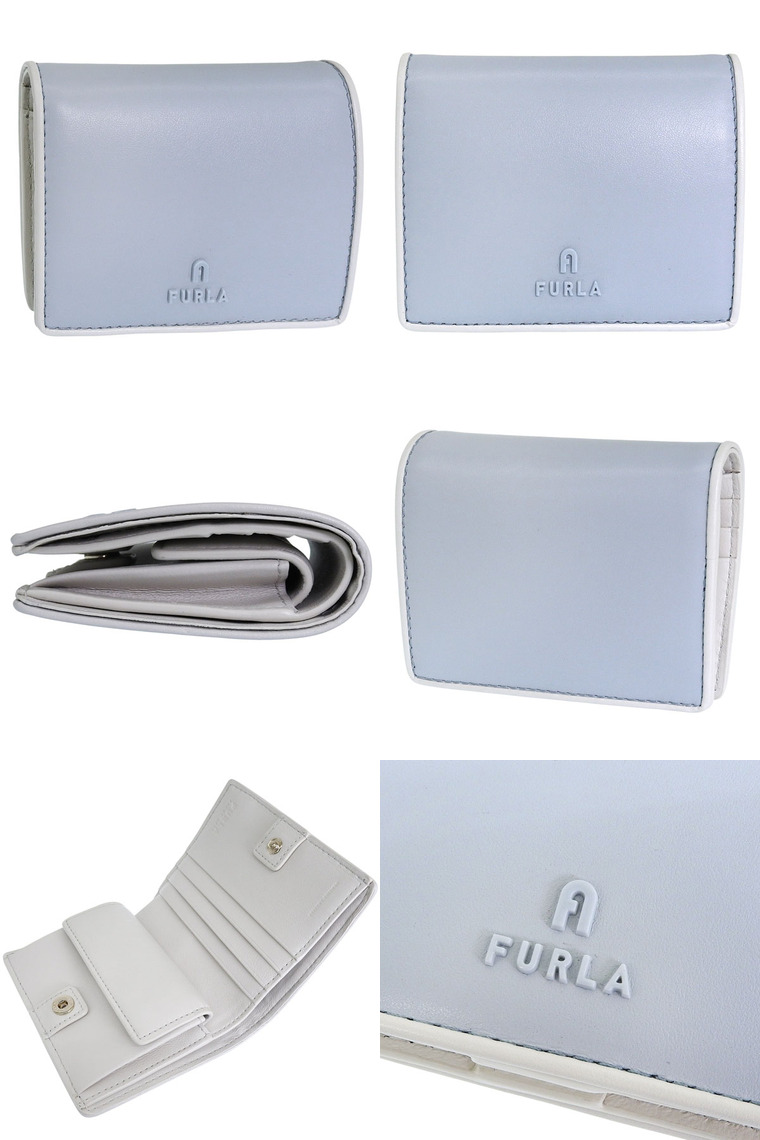 FURLA フルラ FURLA CAMELIA WP00304 二折財布小銭入付き レザー STUCCO GRAY+BALLERIN レディース Furla フルラ 二つ折り財布 折り畳み WP00304 FURLA CAMELIA 二折財布