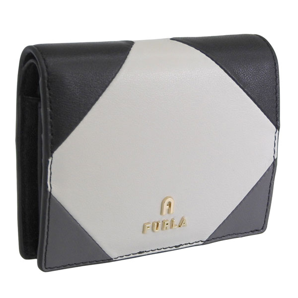 フルラ 財布 レディース 2つ折り 折財布 アウトレット レザー ブラックマルチ カメリア CAMELIA S COMPACT WALLET BIFOLD COIN WP00304BX23182542S FURLA