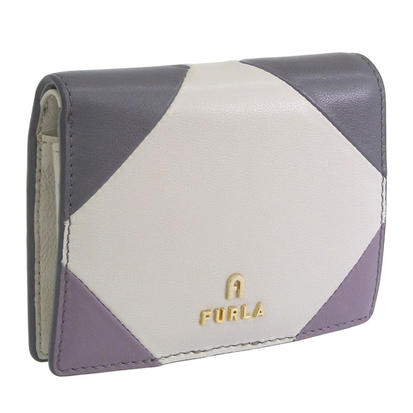 フルラ 財布 レディース 2つ折り 折財布 アウトレット レザー グレーマルチ カメリア CAMELIA S COMPACT WALLET BIFOLD COIN WP00304BX23182657S FURLA