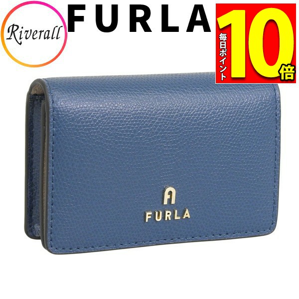 【ポイント10倍】フルラ 名刺入れ レディース カードケース レザー グリーン カメリア FURLA CAMELIA BUSINESS CARD CASE WP00306