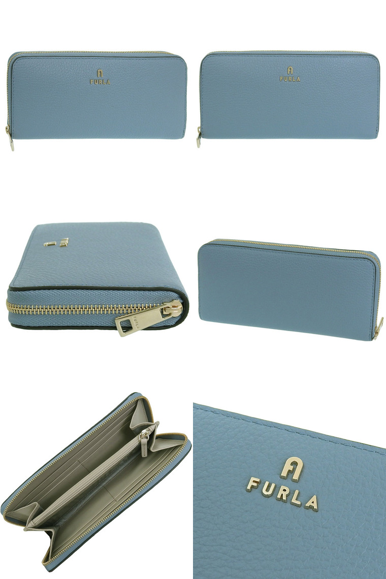 FURLA（フルラ） 財布 レディース 長財布 アウトレット レザー ブルー