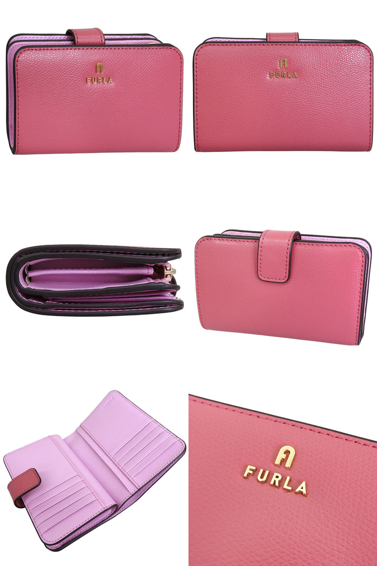 FURLA（フルラ） 財布 レディース 2つ折り 折財布 コンパクト レザー