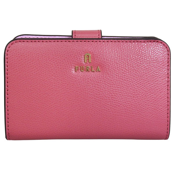 FURLA ピンク 二つ折り財布 FURLA（フルラ） 財布 レディース 2つ折り 折財布 コンパクト レザー
