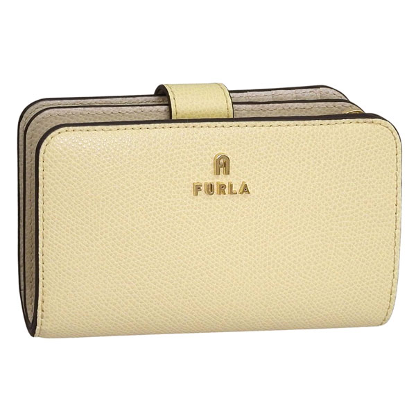 フルラ 財布 レディース 2つ折り 折財布 コンパクト レザー ベージュ FURLA CAMELIA M COMPACT WALLET WP00314ARE0005000S