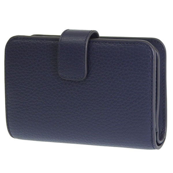 未使用 FURLA カメリア ブルー二つ折り財布 保存袋・箱付き FURLA（フルラ） 二つ折り財布 折りたたみ財布 ミニ財布 Mサイズ