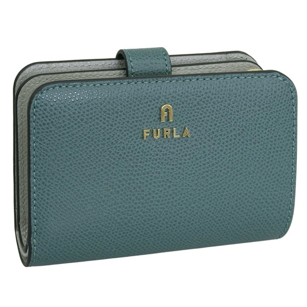 フルラ 財布 レディース 2つ折り 折財布 コンパクト レザー グリーン FURLA CAMELIA S COMPACT WALLET WP00315ARE0004951S