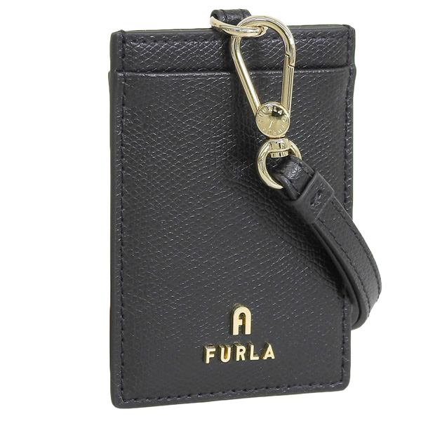 フルラ IDカードホルダー レディース カードケース パスケース 定期入れ ブラック FURLA CAMELIA S VERTICAL BADGE HOLDER WP00320