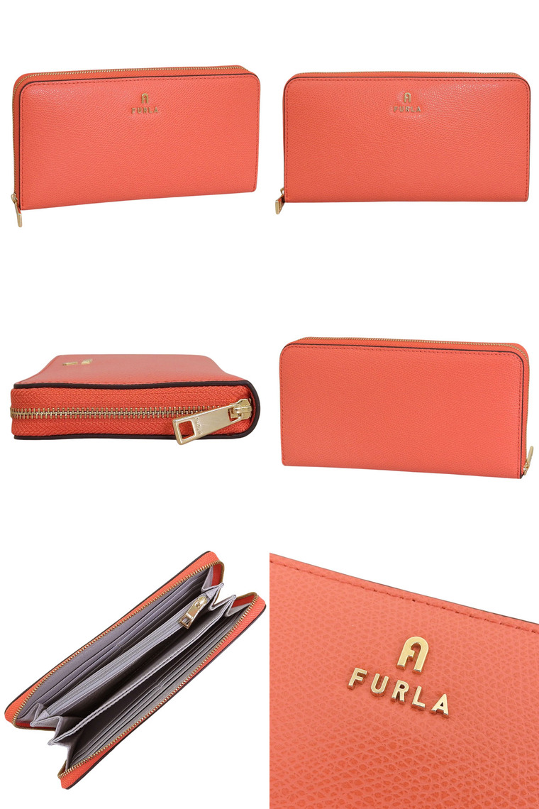 FURLA（フルラ） 財布 レディース 長財布 レザー オレンジ FURLA