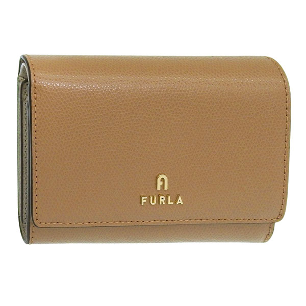 フルラ 財布 レディース 二つ折り財布 レザー ベージュ カメリア FURLA CAMELIA M COMPACT WALLET FLAP WP00325ARE0003406S